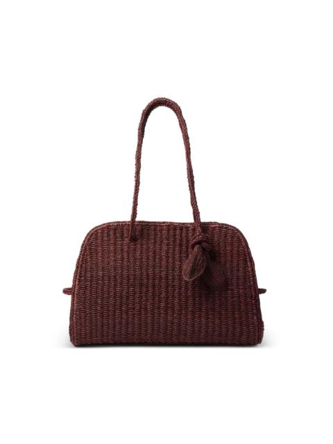 JACQUEMUS Turismo raffia tote bag