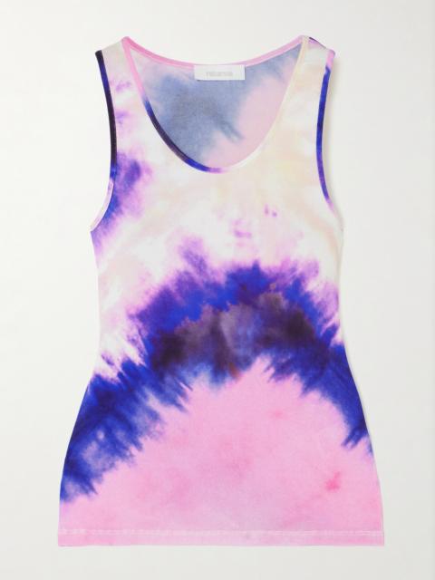 rabanne Tie-dyed Stretch-crepe Tank