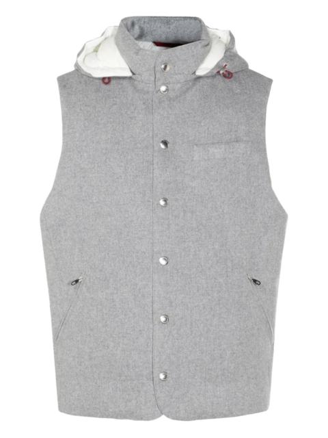 Brunello Cucinelli hooded buttoned gilet