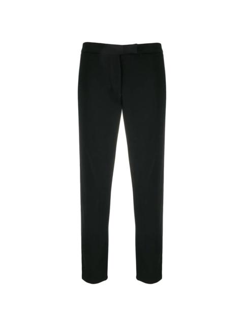 slim-fit piped seam trousers