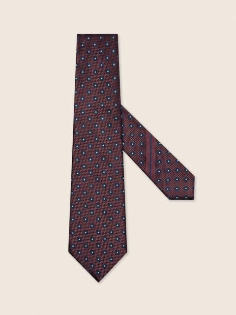 ZEGNA BURGUNDY SILK TIE