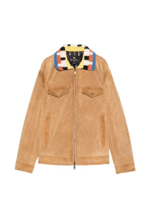 Etro crocheted collar jacket