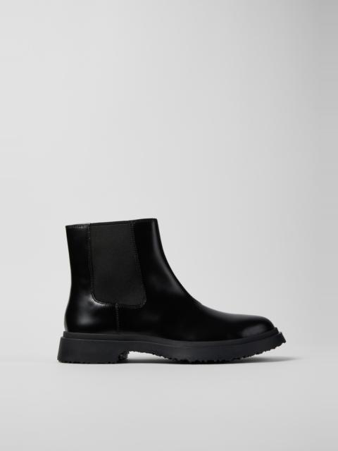 CAMPER Walden Black leather ankle boots for men