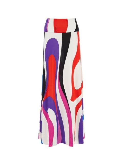 EMILIO PUCCI Printed jersey skirt