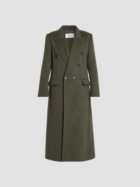 Victoria Beckham Women's Catriona Wool-Blend Double-Breasted Coat - Marsh Green