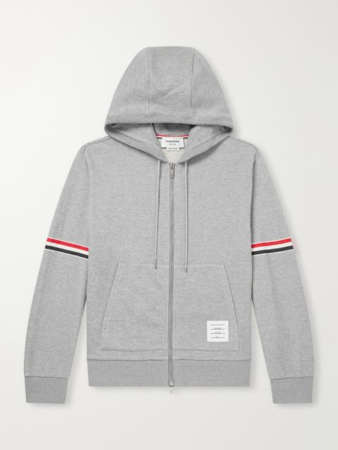 Thom Browne Cotton-Piqué Zip-Up Hoodie