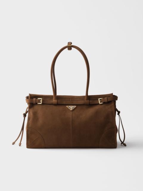 Prada Prada Bonnie large nubuck leather handbag