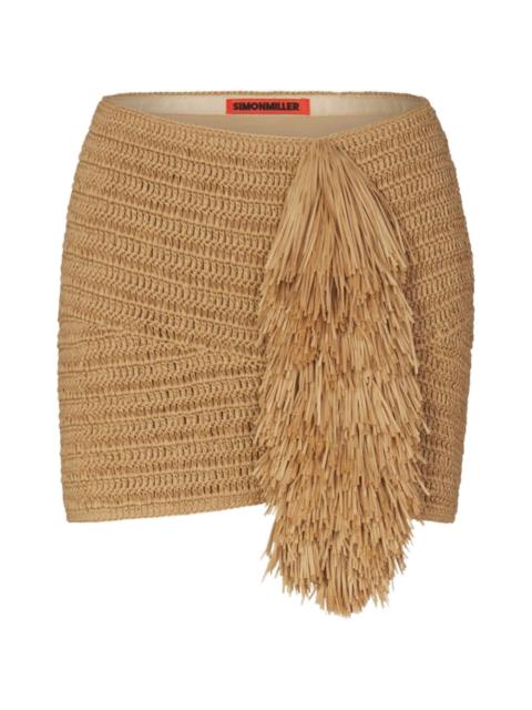 SIMONMILLER Pom Pom mini skirt