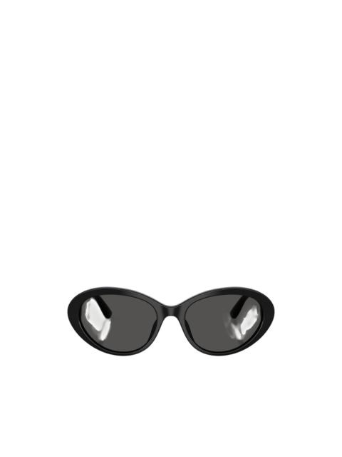 Dolce & Gabbana logo-detail oval-frame sunglasses