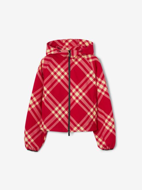 Burberry Cropped Check Lightweight Jacket