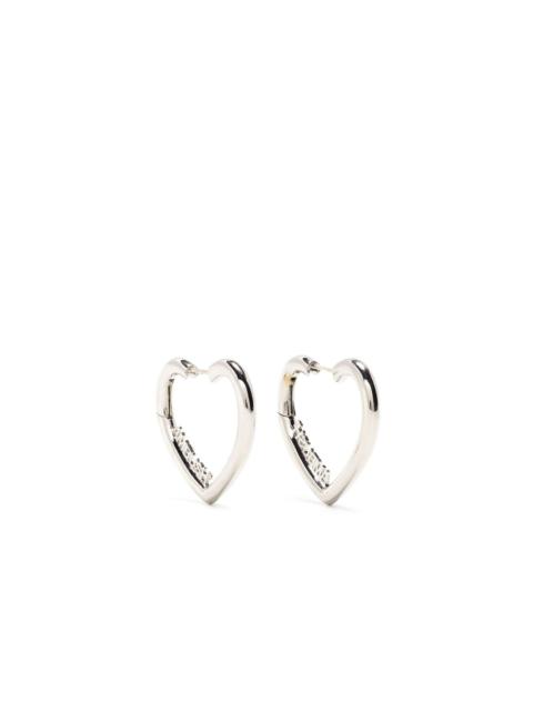 Mini Heart hoop earrings