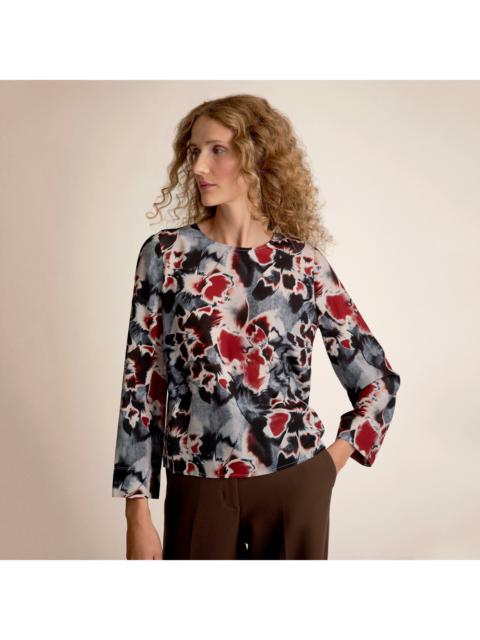 M.M.LaFleur Jules Effortless Blouse - Printed Washable Silk