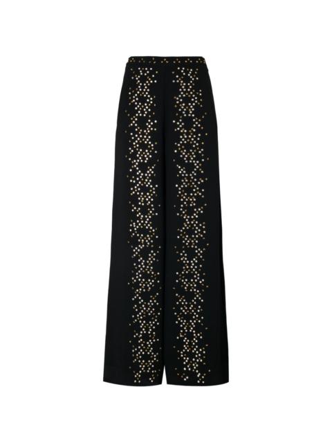 Temperley London Oberon stud-embellished palazzo pants