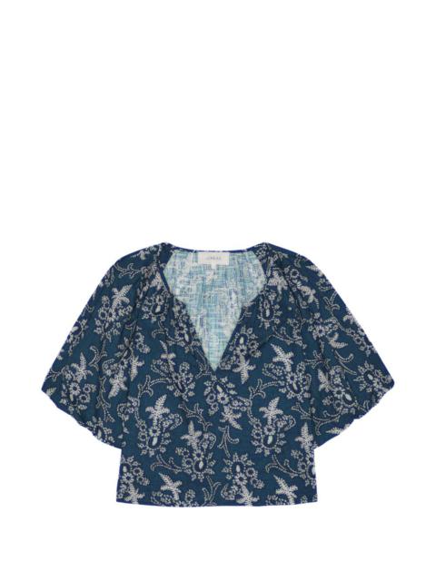 THE GREAT. Blythe floral top