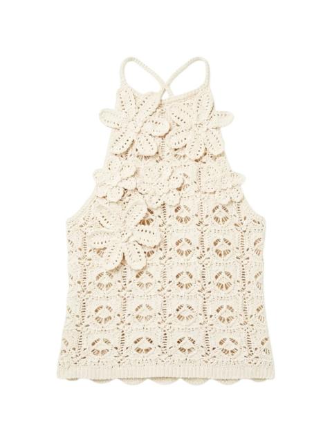 PINKO Crochet-effect top