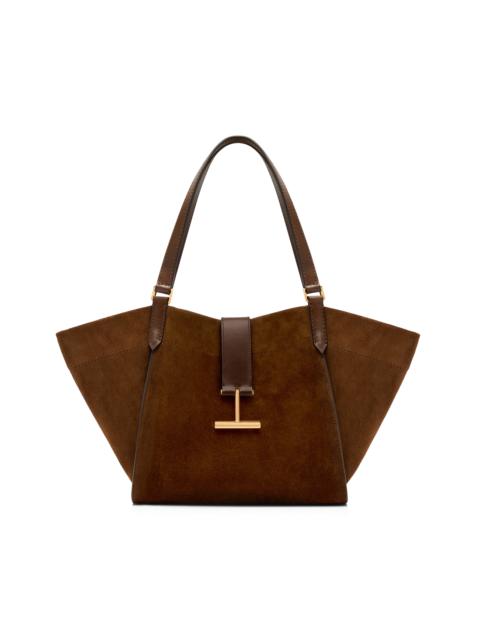 SUEDE AND LEATHER TARA MEDIUM TOTE