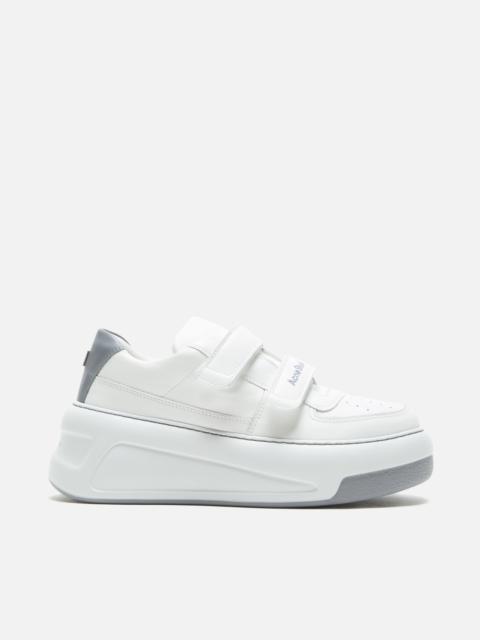 Acne Studios Leather Velcro Sneakers - Grey/optic white