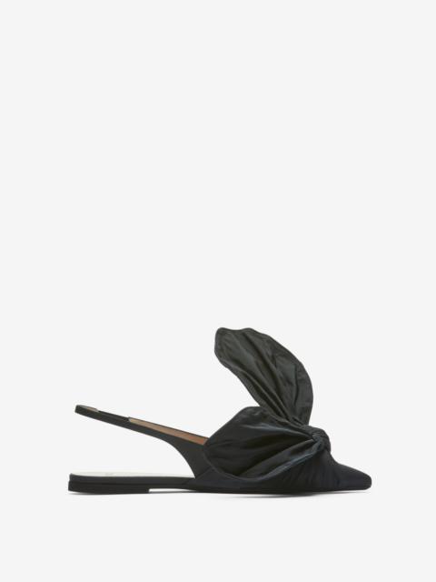 N°21 BOW-DETAIL SLINGBACK BALLET PUMPS