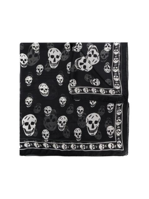 skull motif scarf