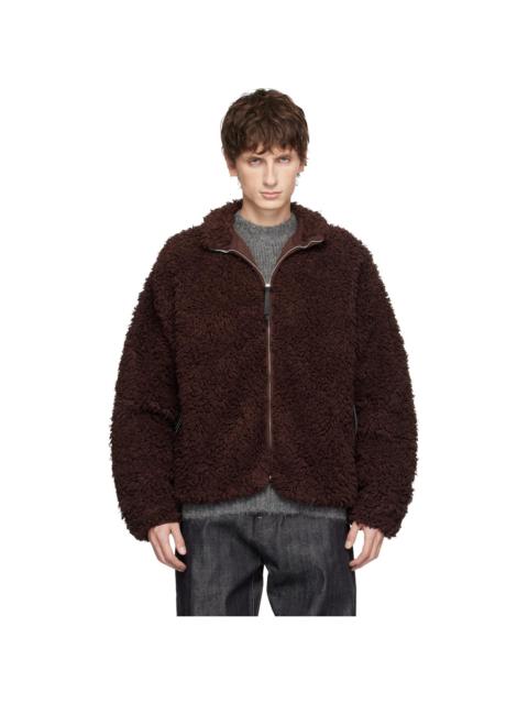 Jil Sander Burgundy Zip Up Jacket