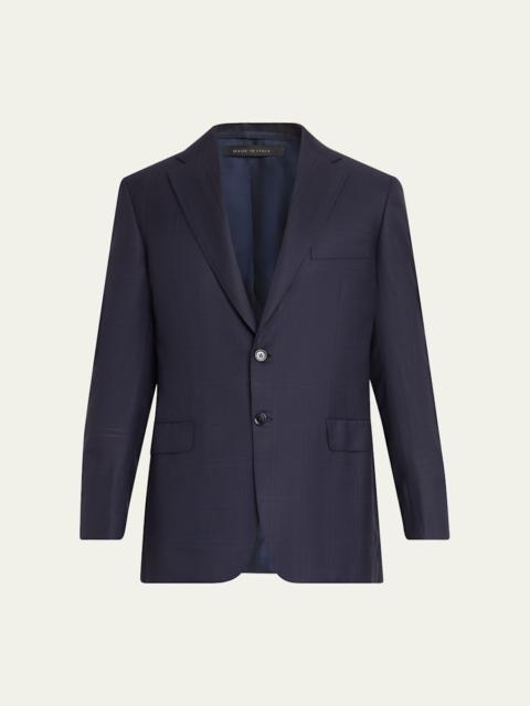 Brioni Men's Brunico Plaid Wool Blazer