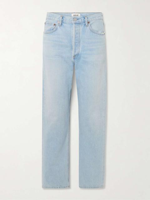 '90s mid-rise straight-leg jeans Light denim