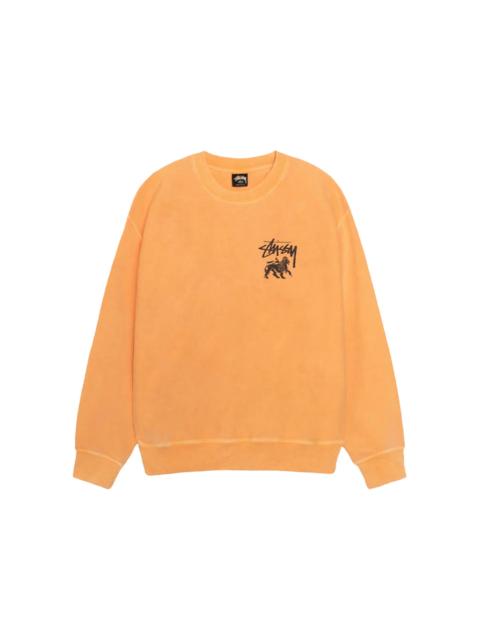 Stüssy Stussy Rasta Lion Pigment Dyed Crew Orange