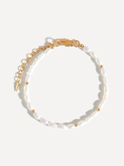 MISSOMA 18ct Gold-Plated Seed Pearl Beaded Bracelet