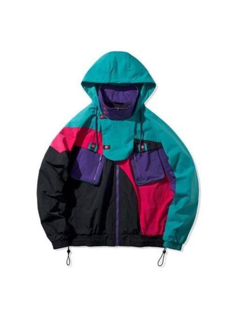 Li-Ning Li-Ning Paris fashion week 2020 Series Functional Loose Jacket Couple Style 'Purple Red' AJDQ373-2