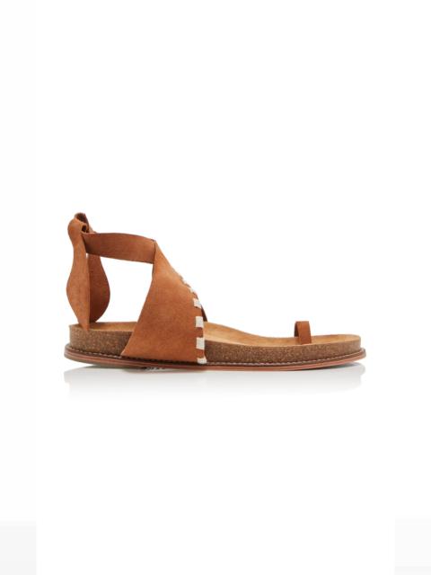 Song Leader Suede Sandals tan