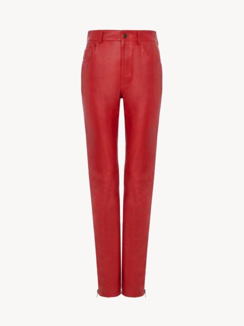 Chloé SLIM PANTS IN LEATHER