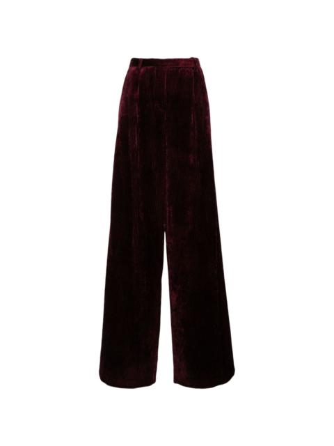 pleated wide-leg trousers