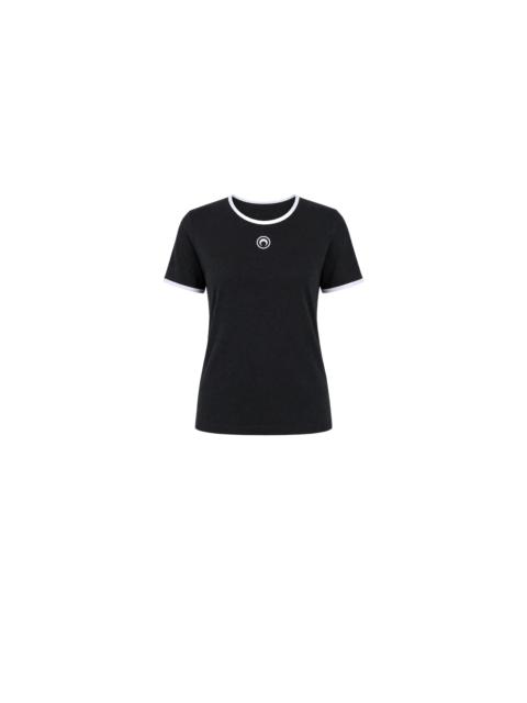 Marine Serre Moon logo bicolor baby fit t-shirt organic cotton