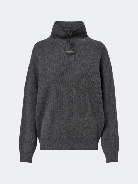 Brunello Cucinelli Wool, silk, and cashmere turtleneck sweater
