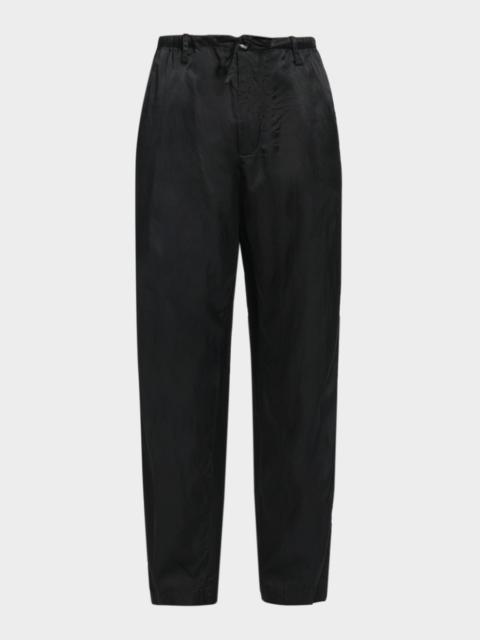 Dries Van Noten Men's Penny Straight-Fit Drawstring Pants