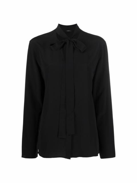 Bayne tie-fastening blouse