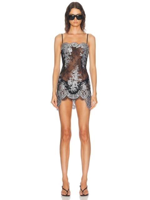 HAELO Metallic Slip Dress