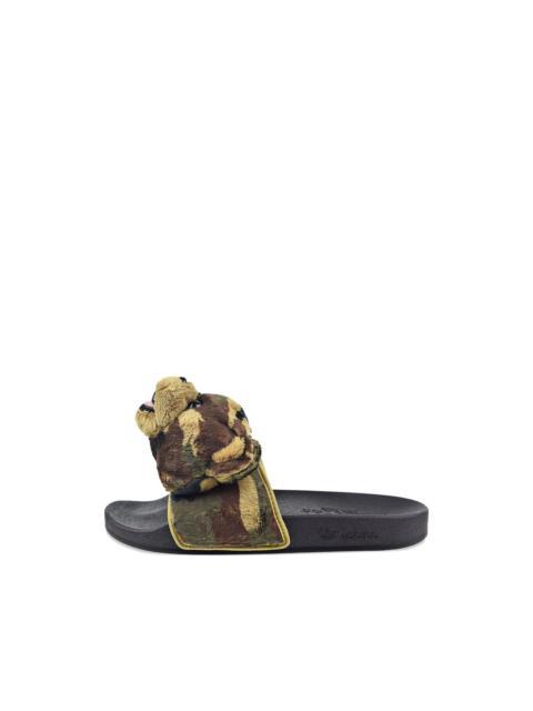 adidas x Jeremy Scott camouflage slides