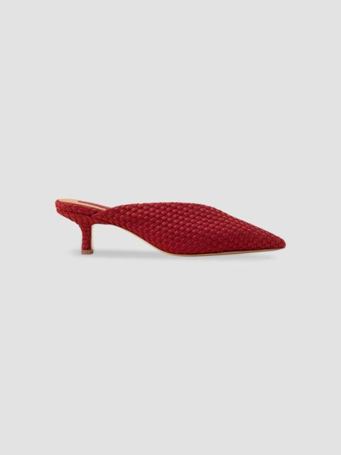 NAGHEDI Women's Strada Kitten Heel Mules - Rosso