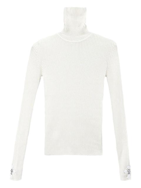 Chrome Hearts cross-patch roll-neck sweater