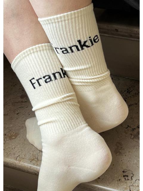 The Frankie Shop Frankie in English Ribbed Socks - Vanilla