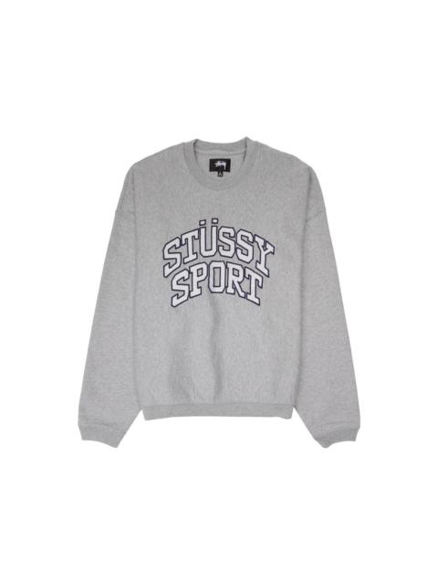 Stüssy Stussy Relaxed Oversized Stussy Sport Graphic Crew Grey Heather