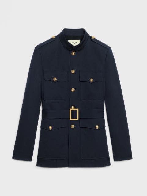 モダン♪◇サファリ Jacket◇CELINE CELINE safari jacket in hickory striped cotton | REVERSIBLE