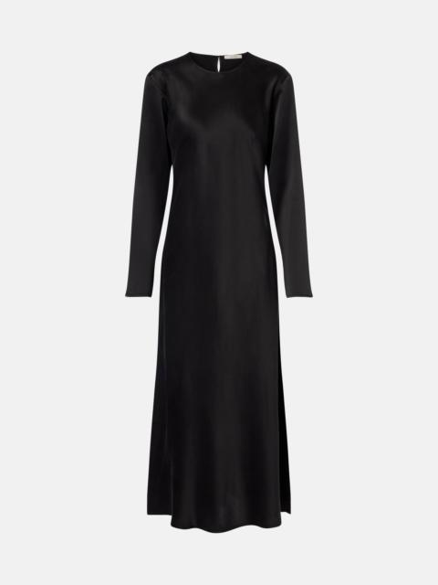 ASCENO Salina silk charmeuse maxi dress