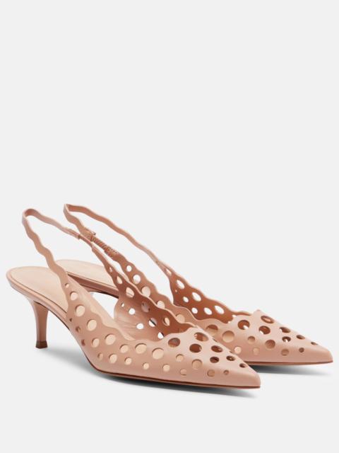 Gianvito Rossi 55 leather slingback pumps