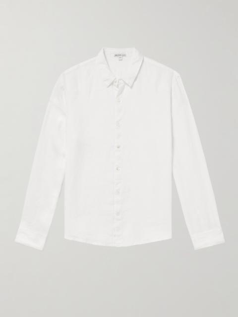 JAMES PERSE Garment-Dyed Linen Shirt