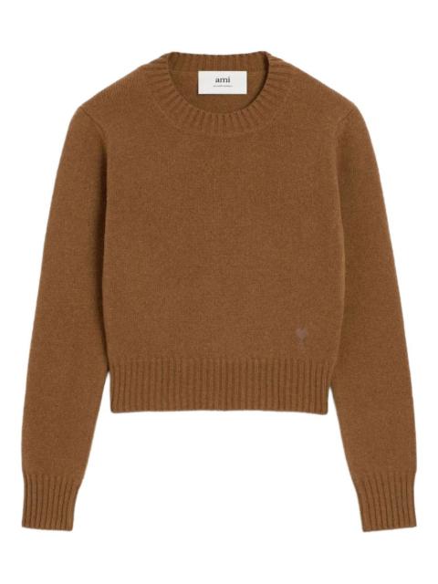 AMI Paris ribbed crew-neck sweater