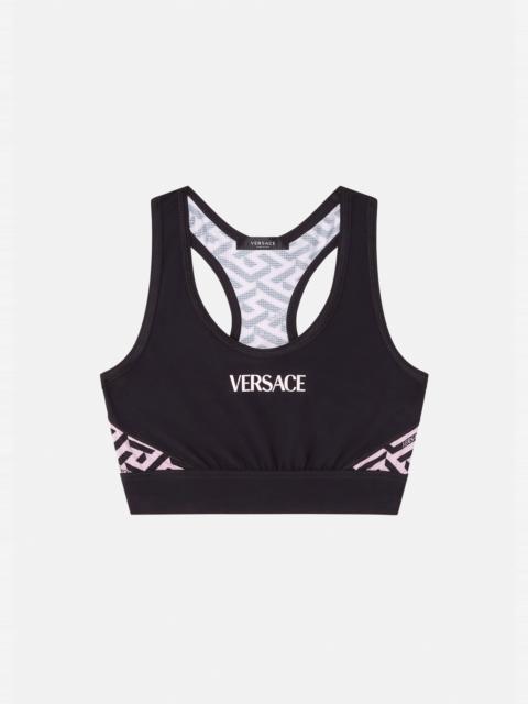 Greca Signature Accent Sports Bra