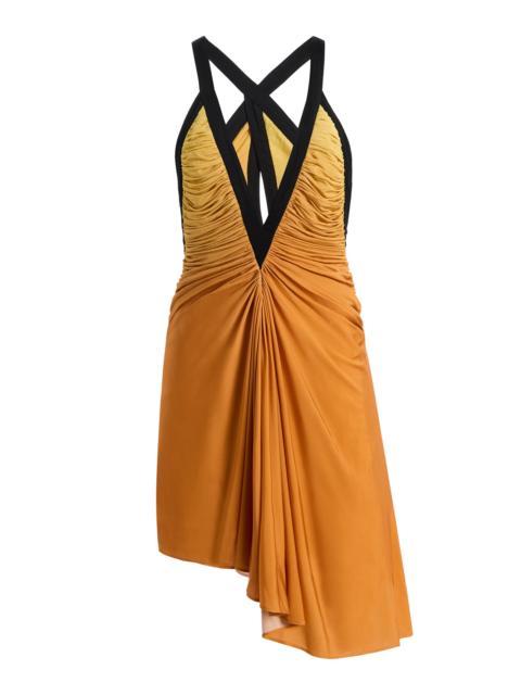 CHRISTOPHER ESBER Exclusive La Isla Suspended Jersey Mini Dres orange