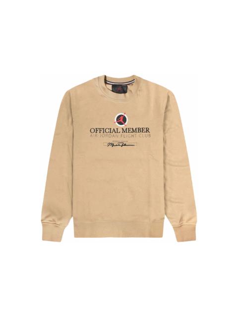 Jordan Jordan Flight MVP Lightweight Fleece Crew-Neck Sweatshirt Beige